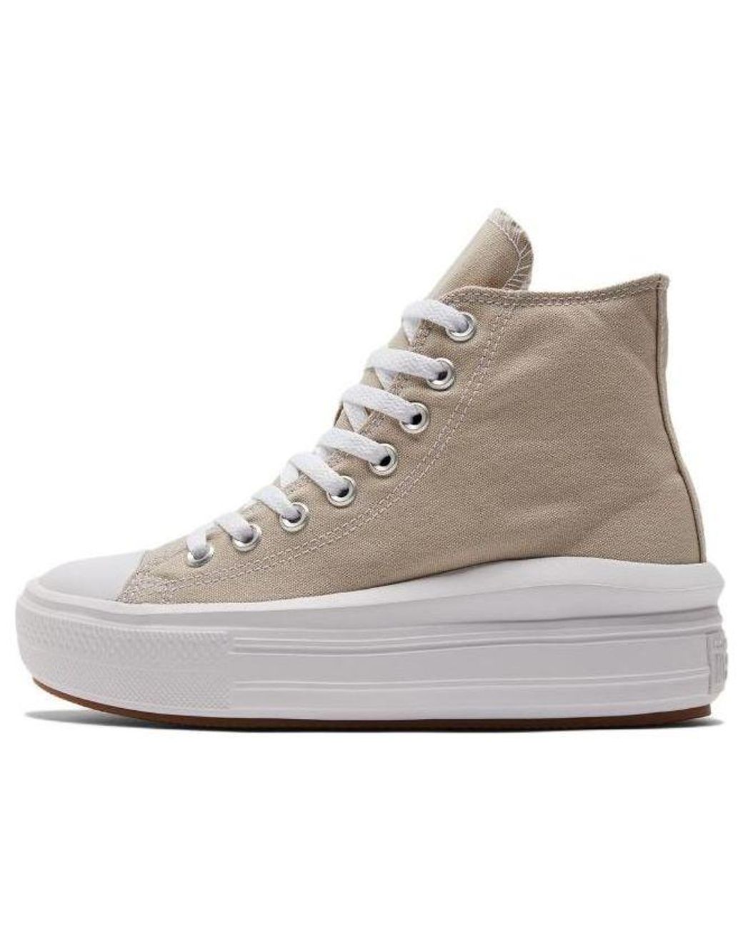 Converse Metallic (Wmns) Chuck Taylor All Star Move Platform High 'Beach Stone'