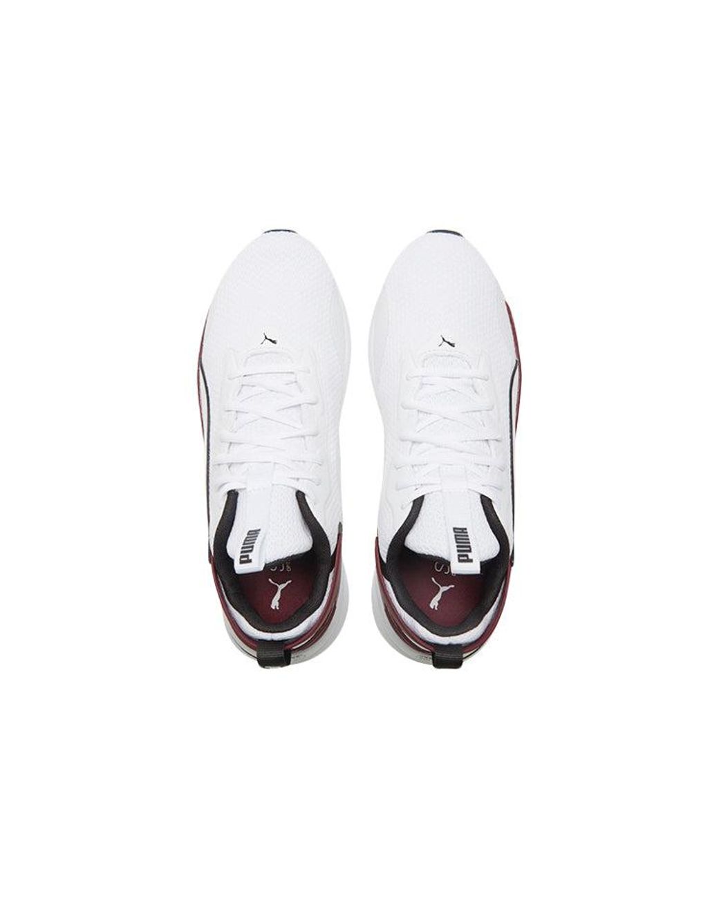 PUMA White Softride Rift Tech Low Top Running Shoes for men