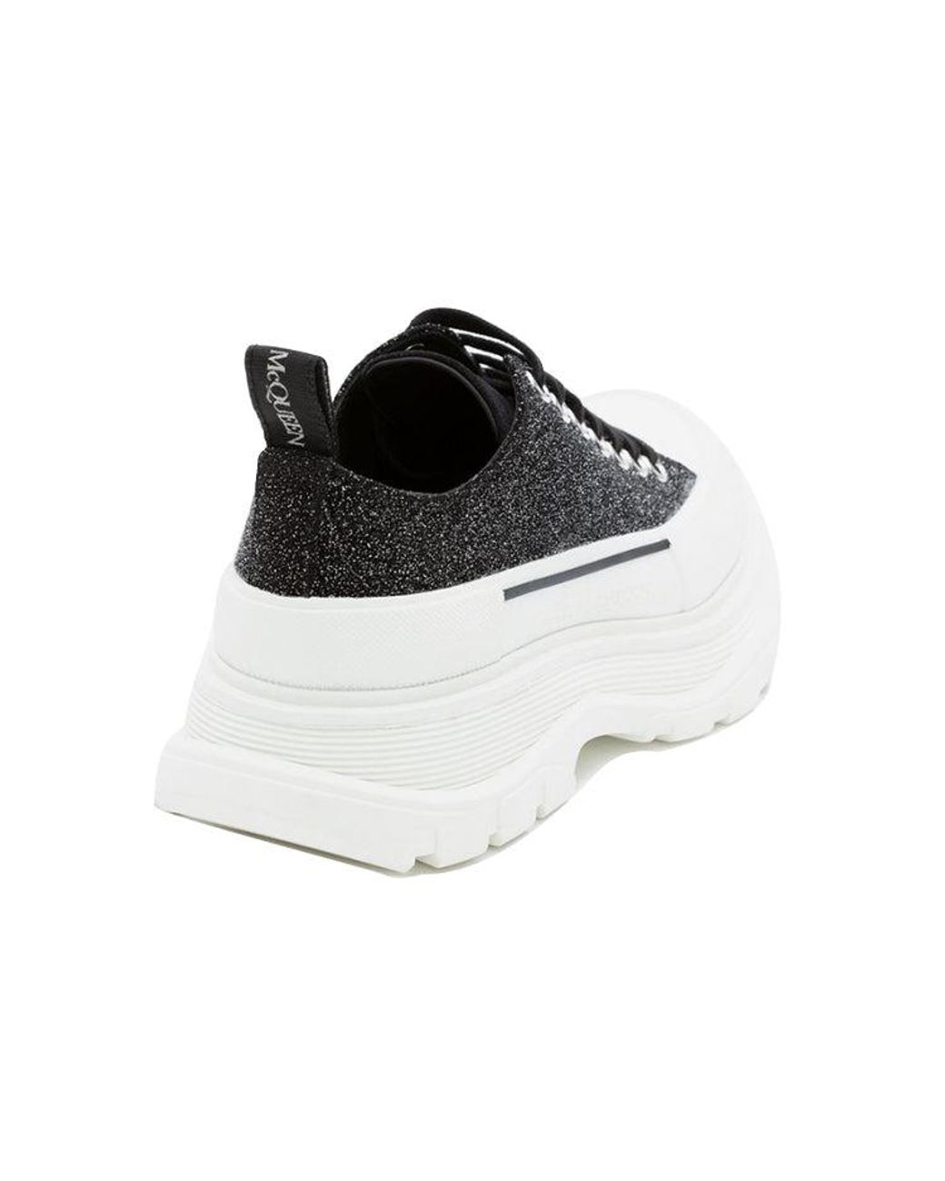 McQueen Black (Wmns) Tread Slick Lace Up Low 'Galaxy'