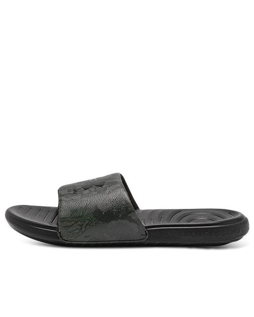 Under Armour Brown Ansa Graphic Slide 'Digital Camo' for men