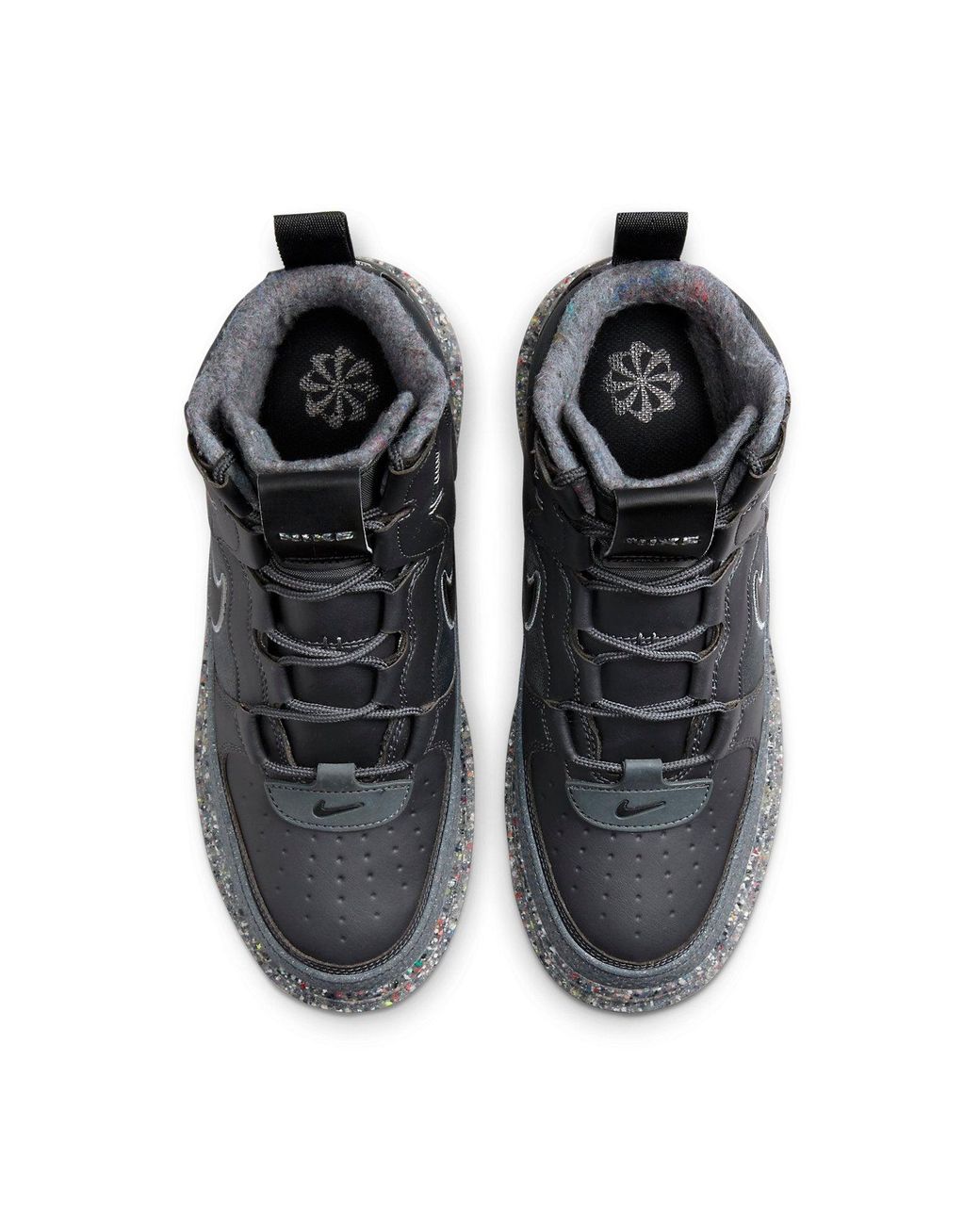 Nike Black Air Force 1 Boot Nn 'Dark Smoke Crater' for men