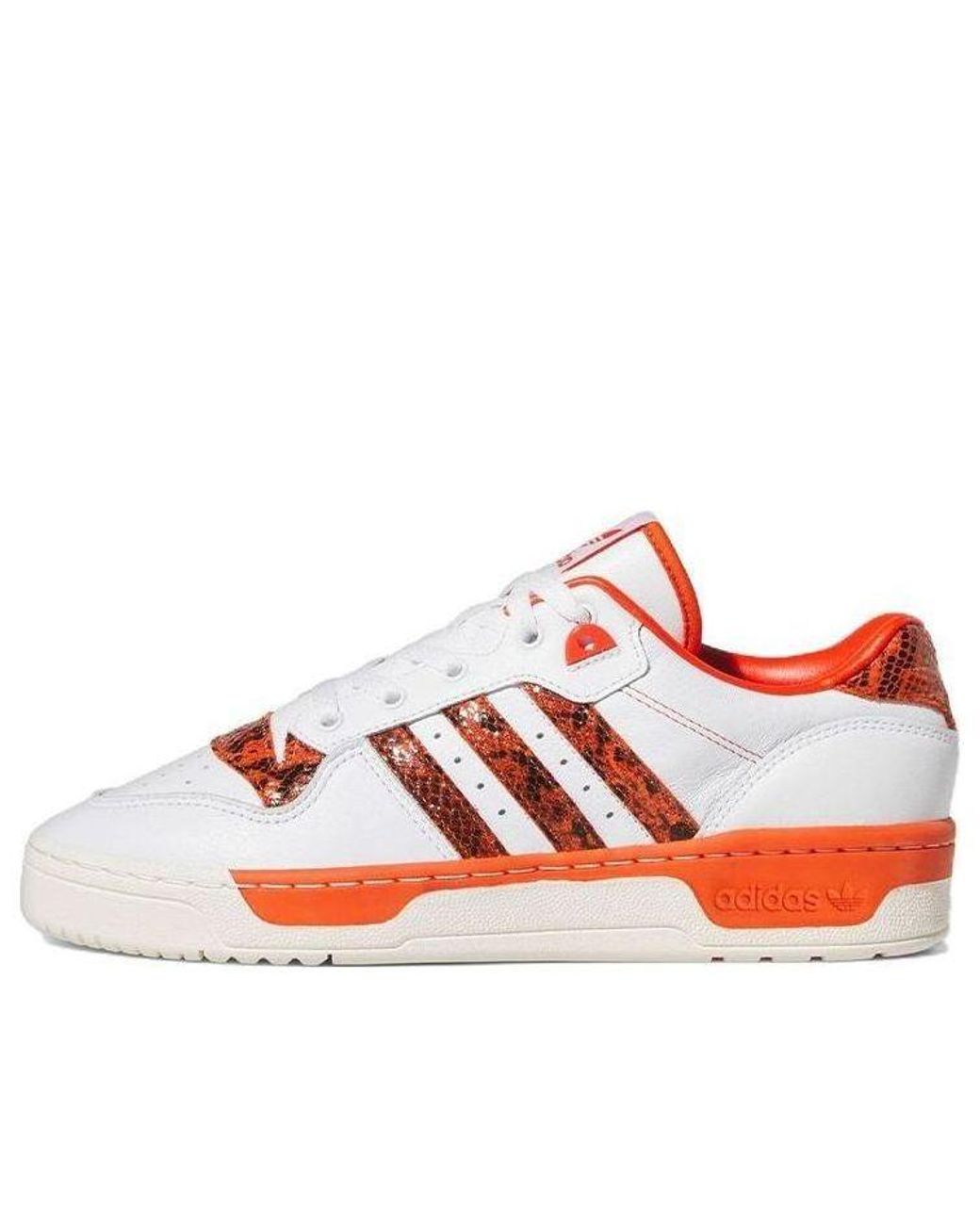Adidas White Rivalry Low Shoes Snakeskin' for men