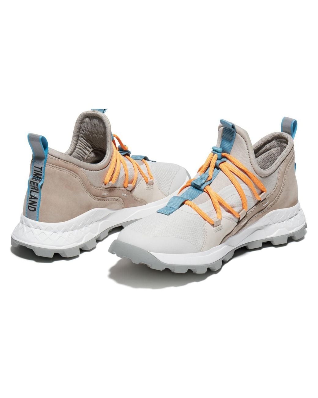 Timberland White Brooklyn Leather And Fabric Oxford Trainers 'Light Mesh' for men