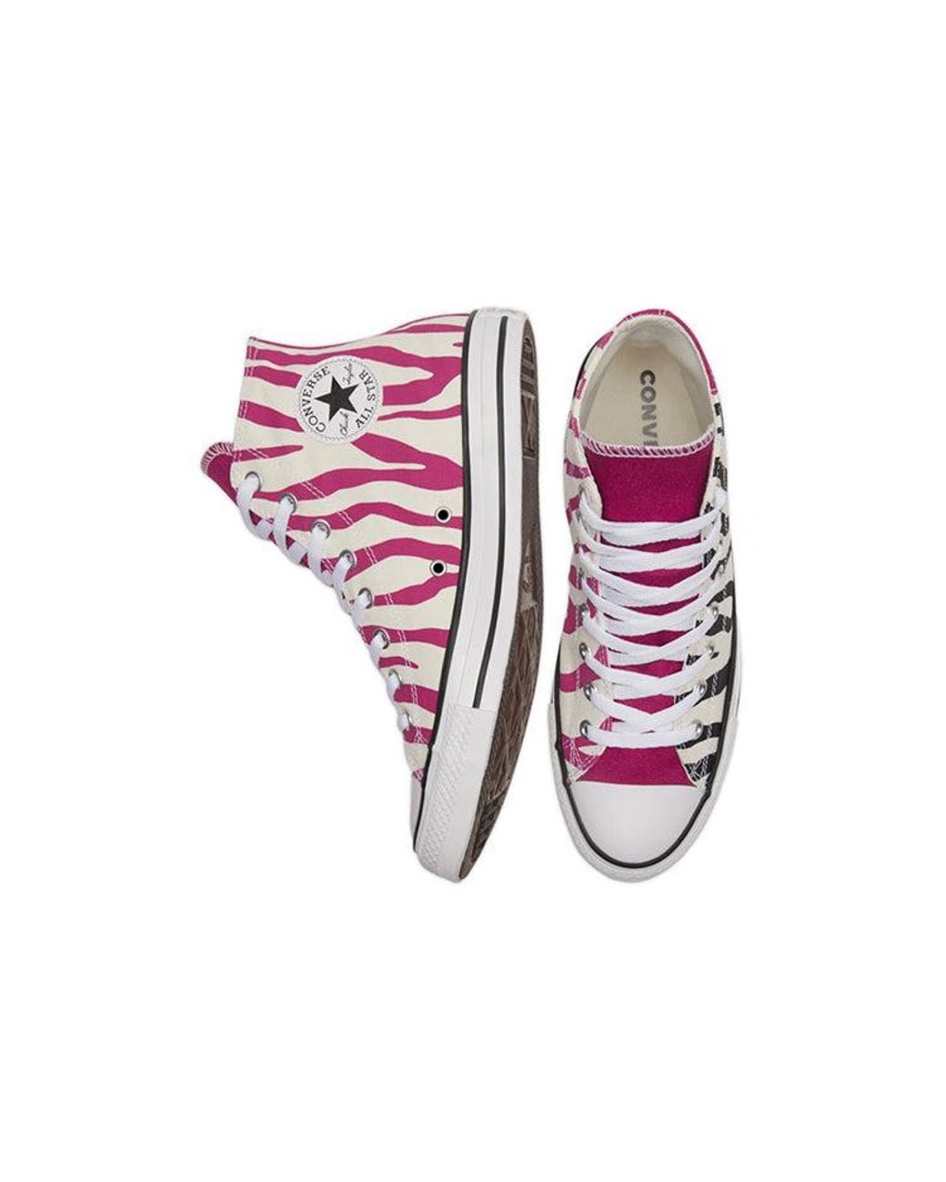 Converse Red Chuck Taylor All Star 'Half Zebra Print' for men