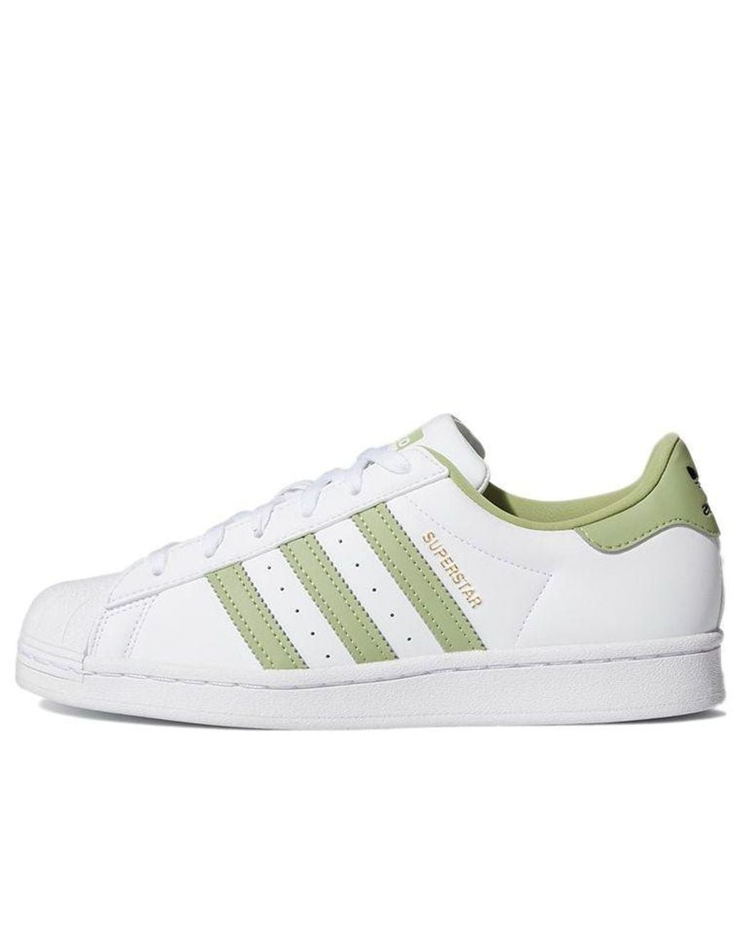 Adidas White (Wmns) Superstar Magic Lime'