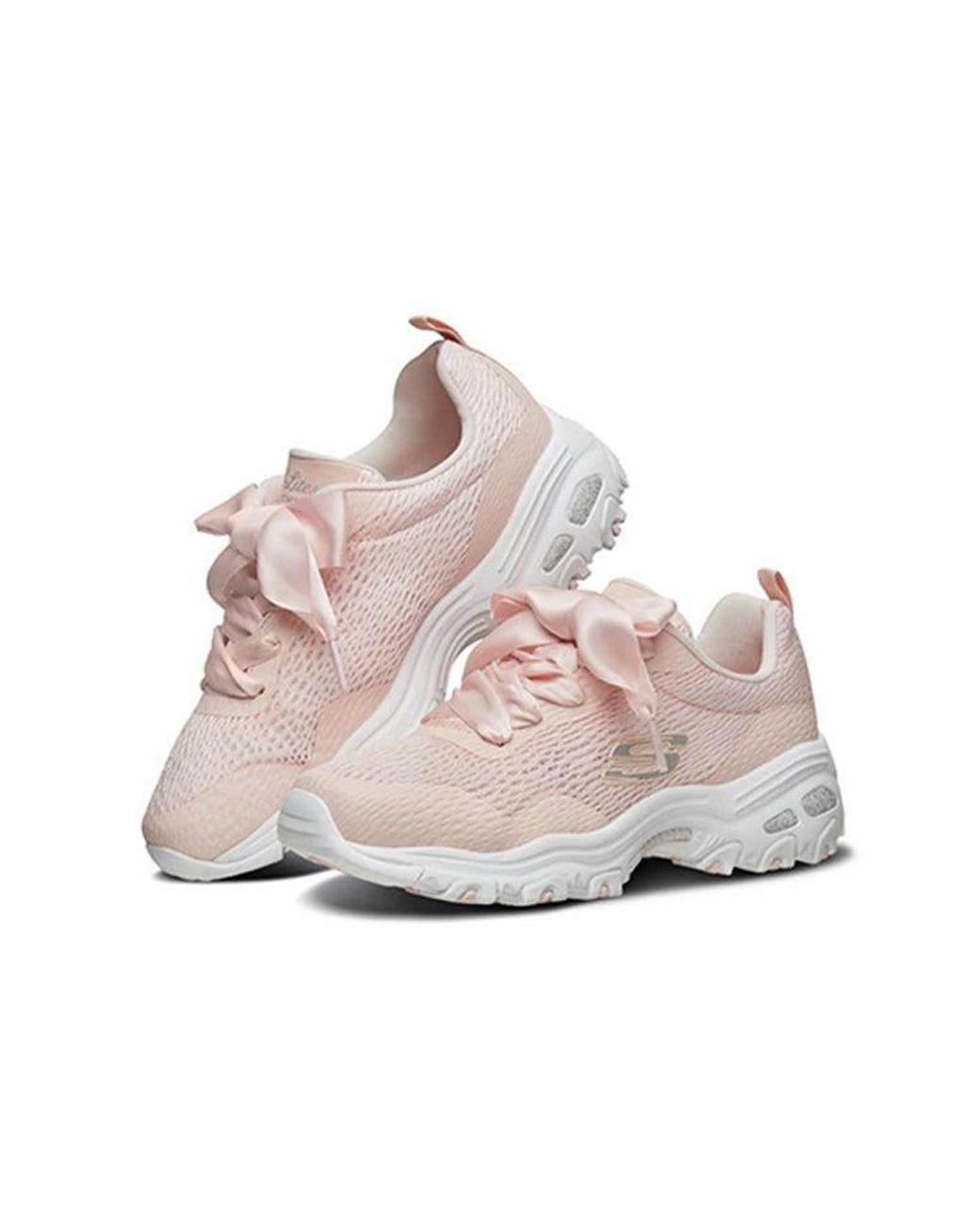 Skechers Pink (Wmns) D'Lites 1.0 Sports Shoes