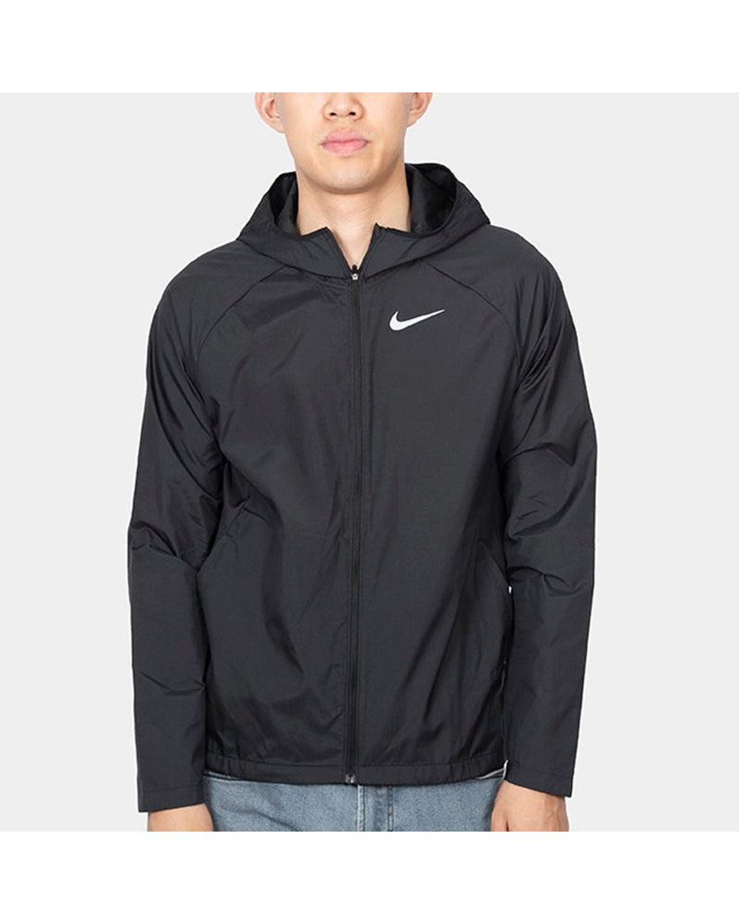 Nike Blue Sports Training Hooded Jacket for men
