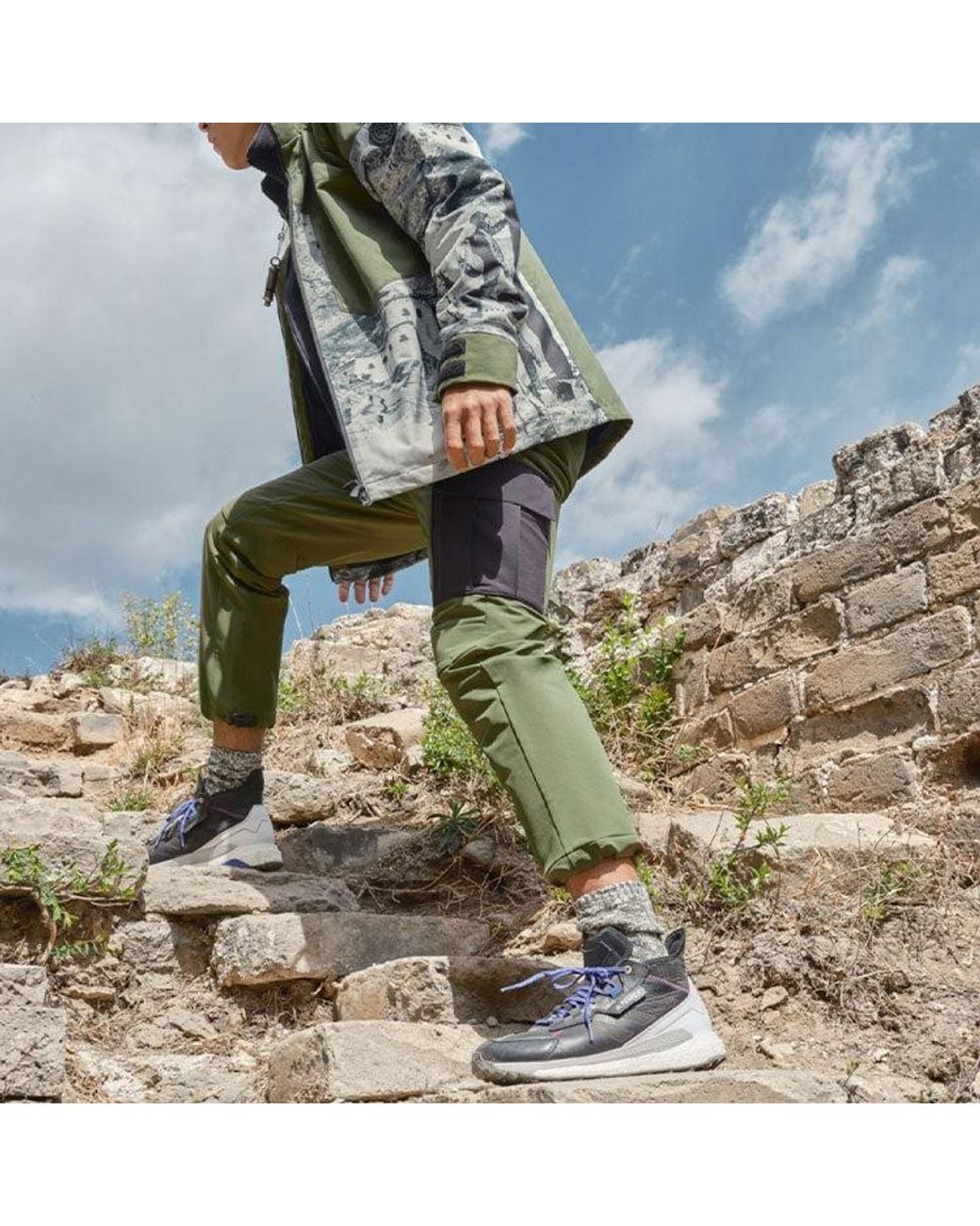 Adidas Green Gwall Pants Logo Contrasting Colors Pocket Sports Pants/Trousers/Joggers for men