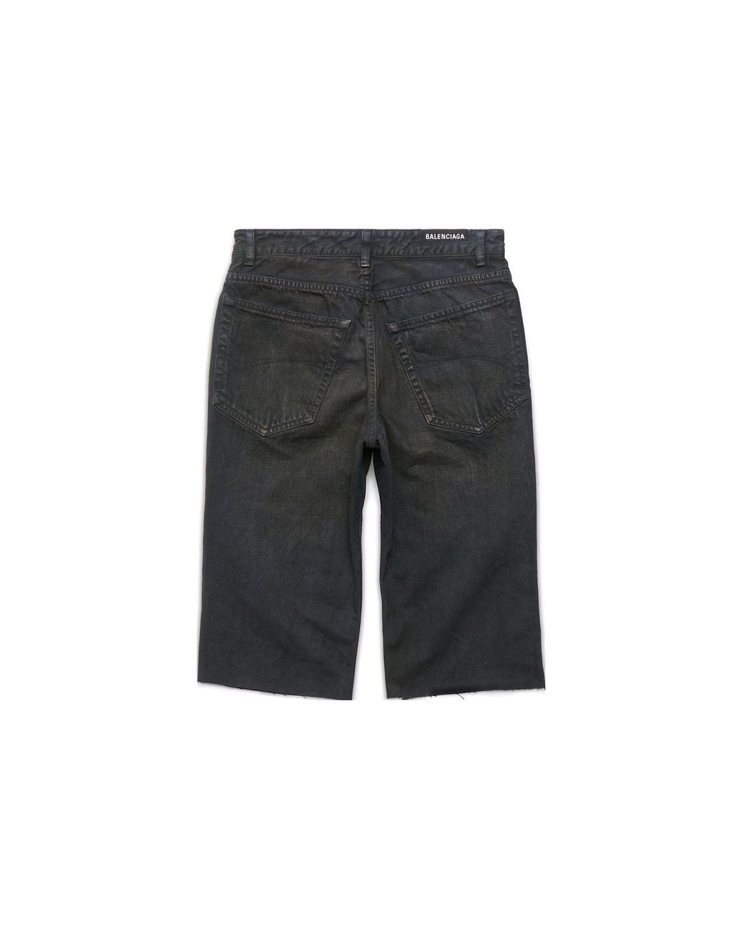 Balenciaga Gray Denim Shorts for men