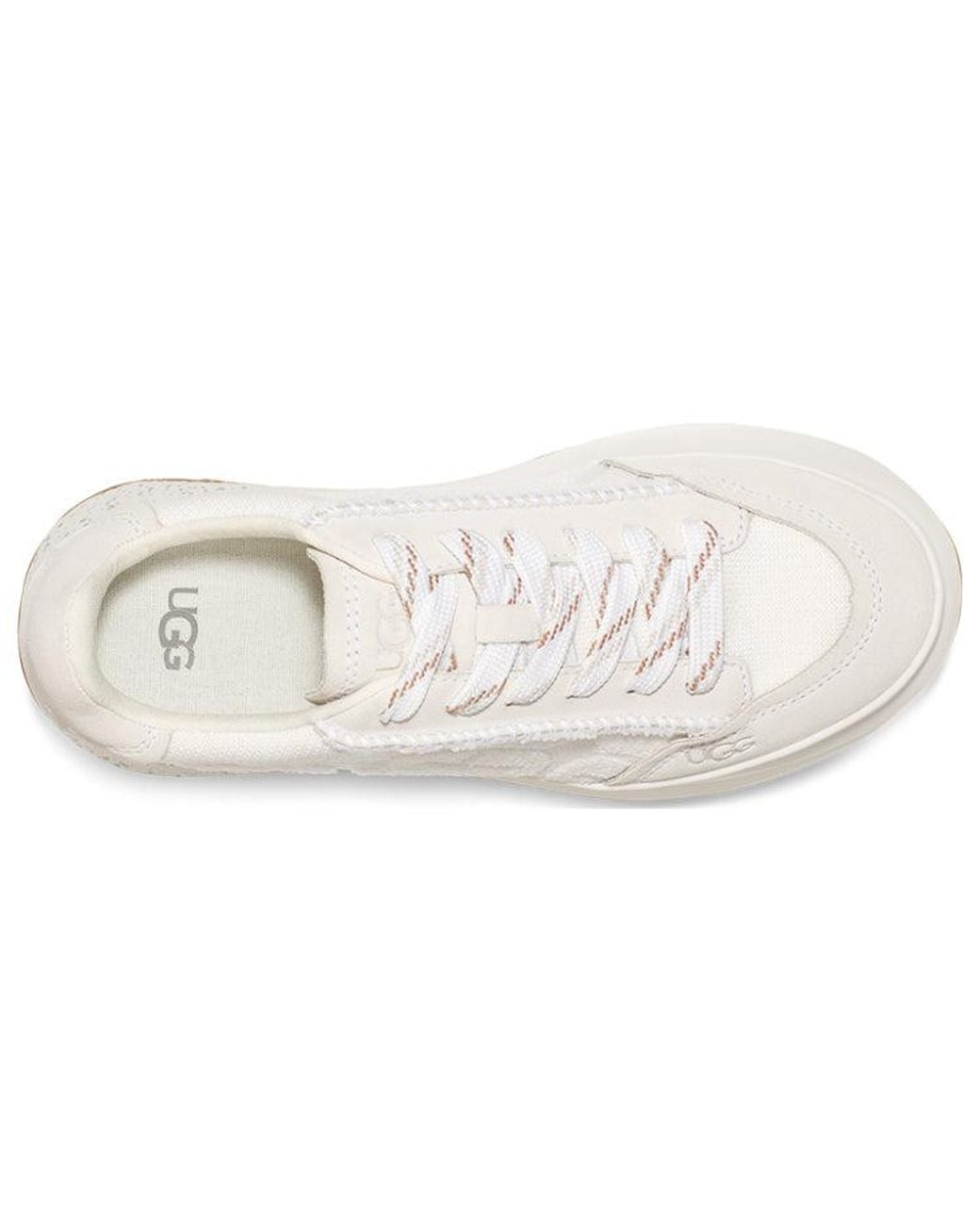 Ugg White (Wmns) Marin Lace Logo Sneaker