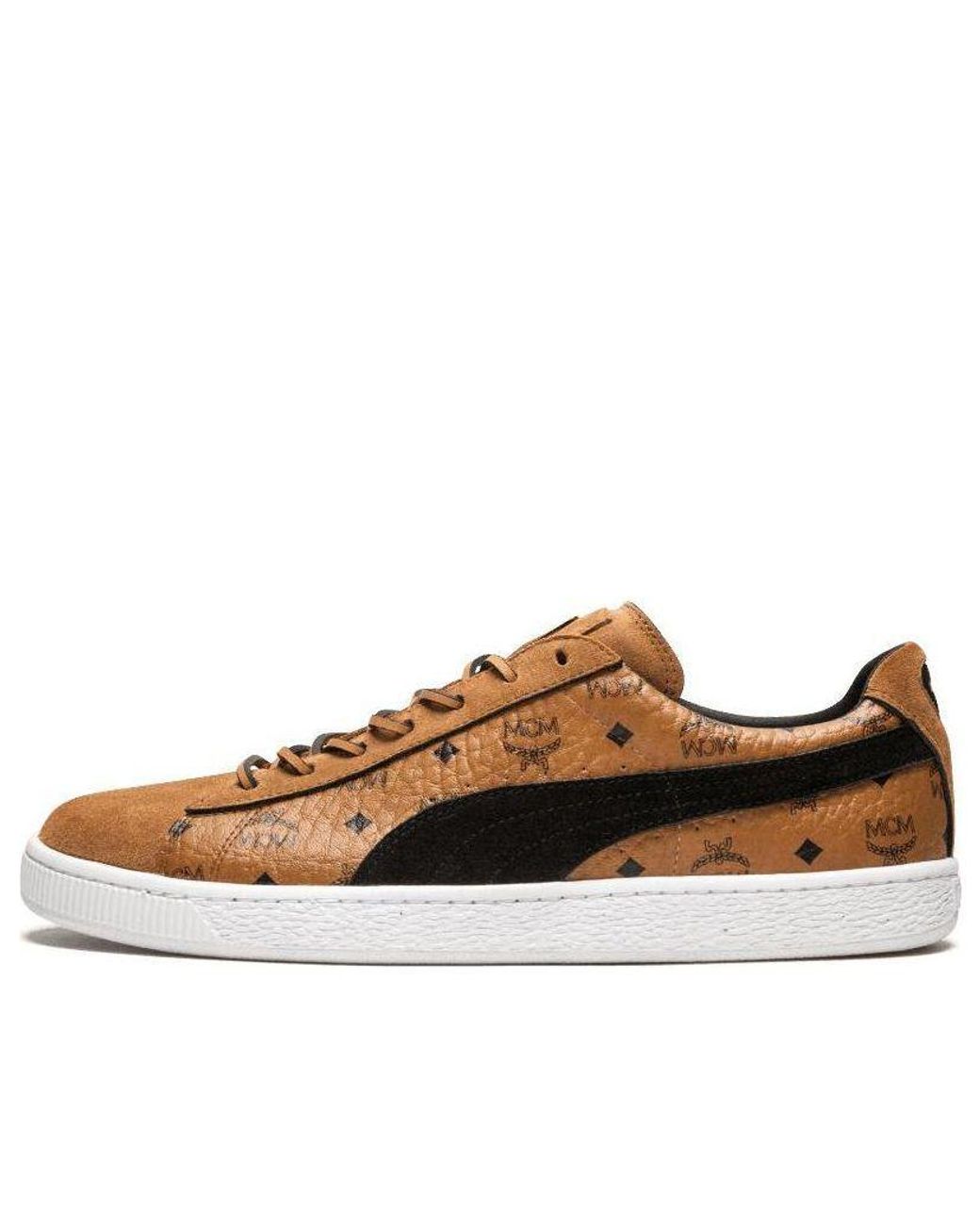 PUMA Mcm X Suede in Brown for Men | Lyst
