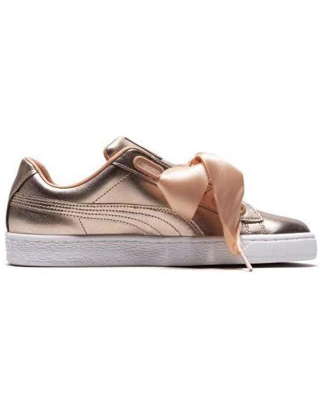 PUMA Brown (Wmns) Basket Heart Luxe 'Dusty Coral'