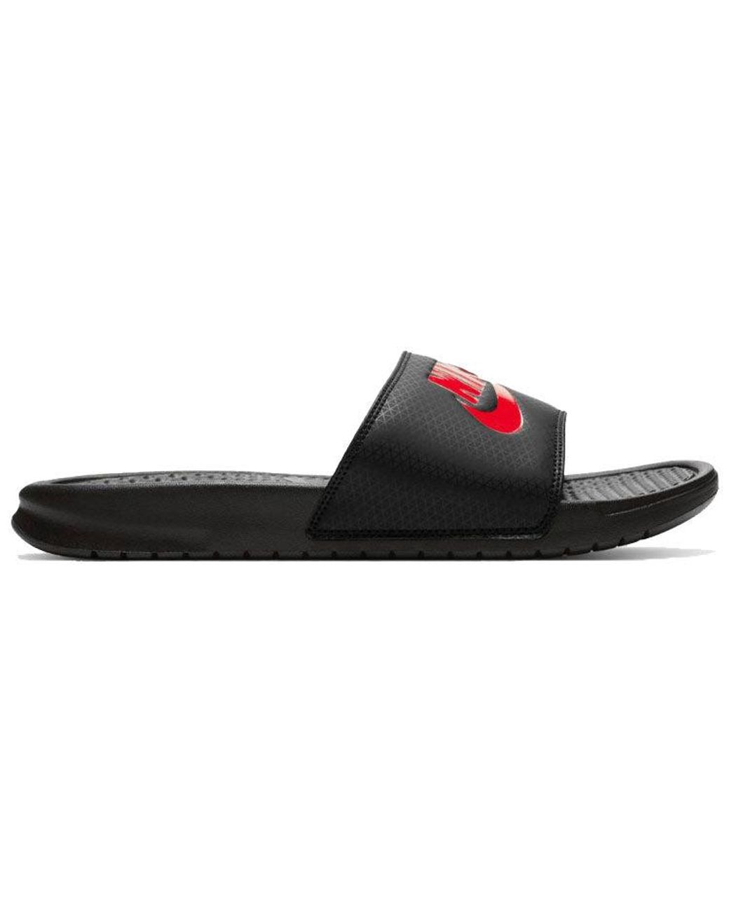 Nike Black Benassi Slide 'Just Do It' for men