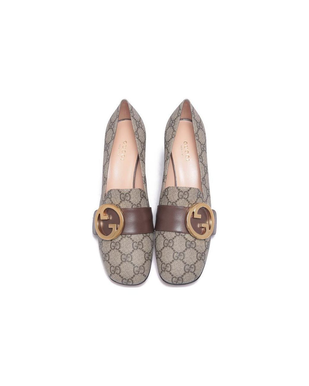 Gucci Brown (Wmns) Blondie Pump Gg Supreme Canvas Ebony'