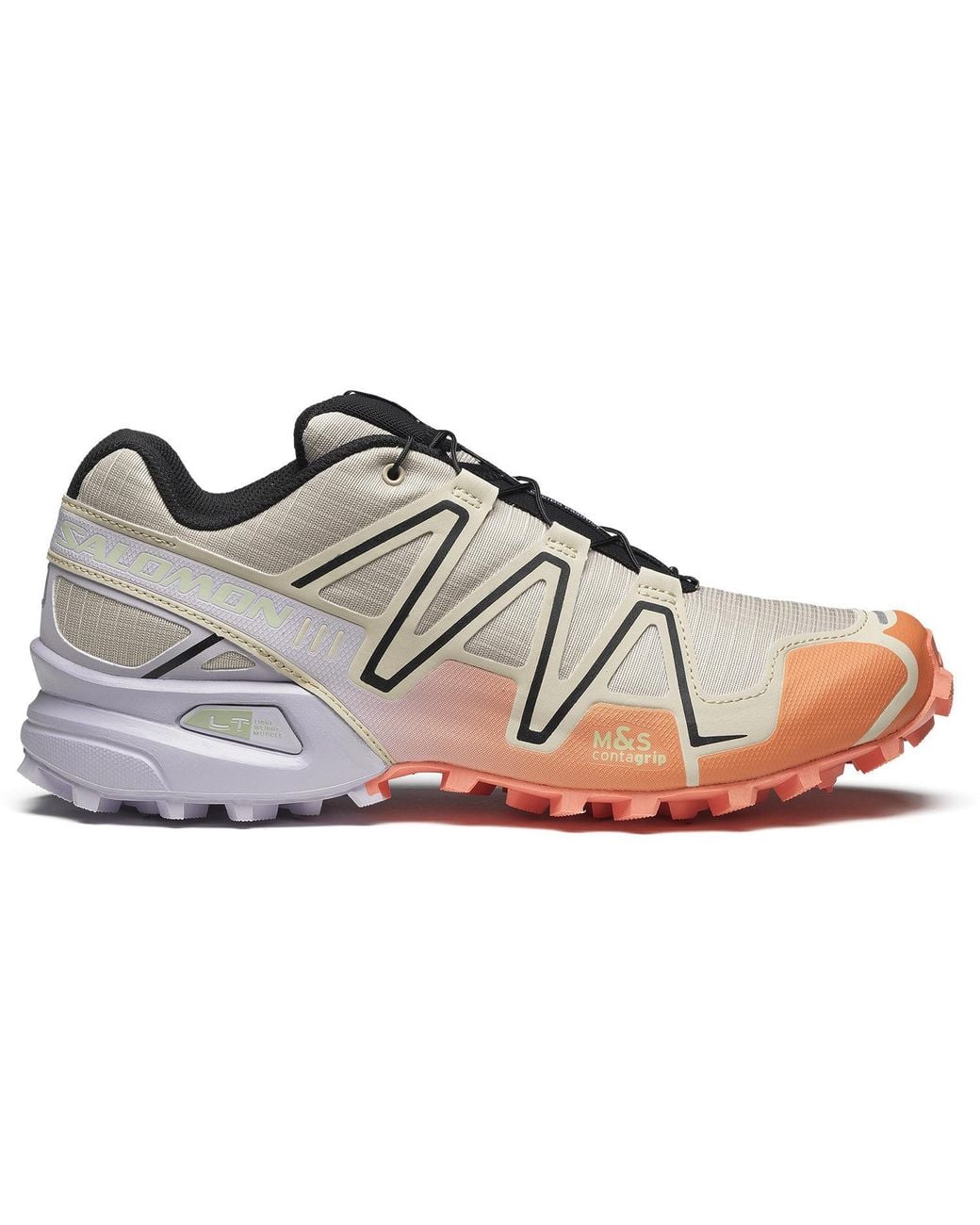 Salomon White Speedcross 3 'Cement Orchid Petal' for men