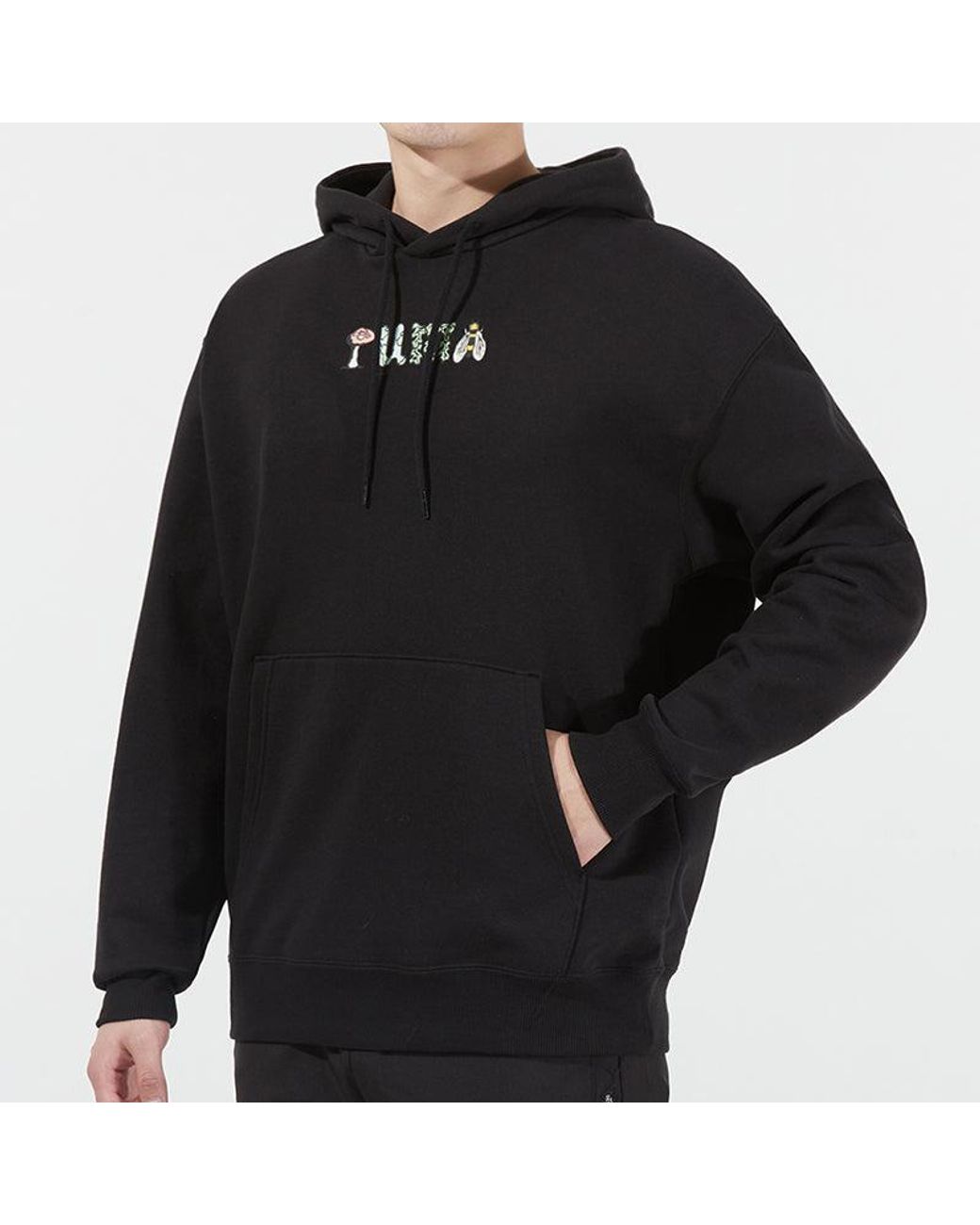 PUMA Black Downtown Funny Logo Printing Sports for men