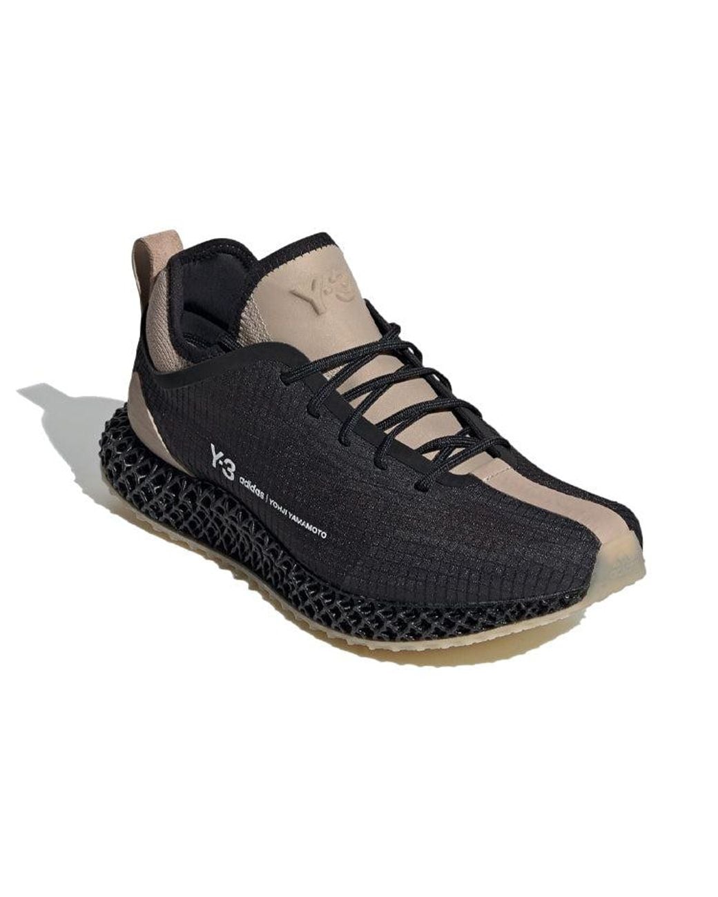Adidas Black Y-3 Runner 4D Sesame' for men
