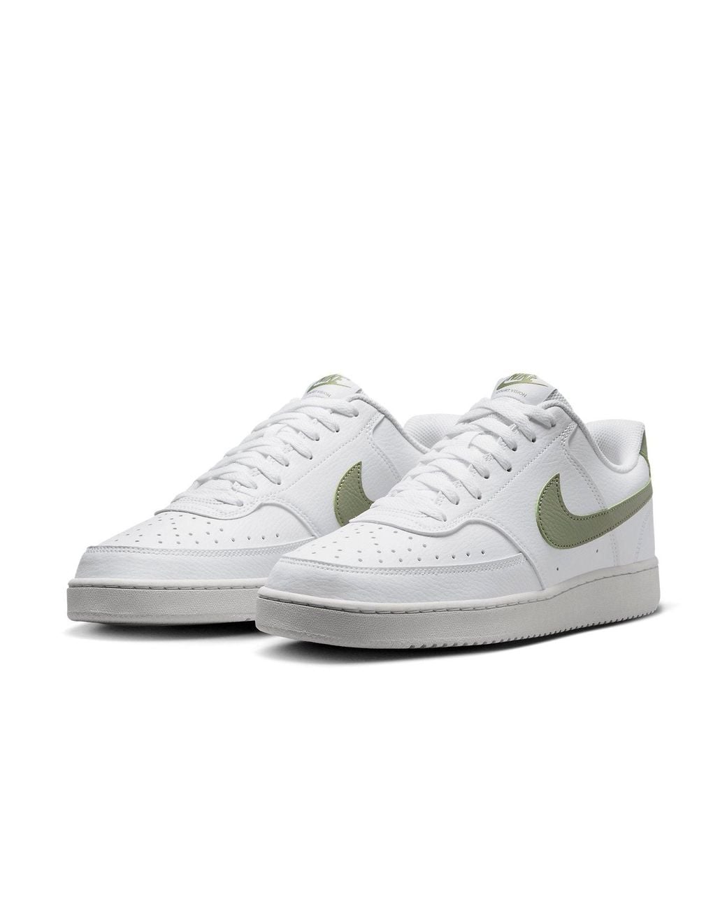 Nike White Court Vision Low Next Nature Oil' for men