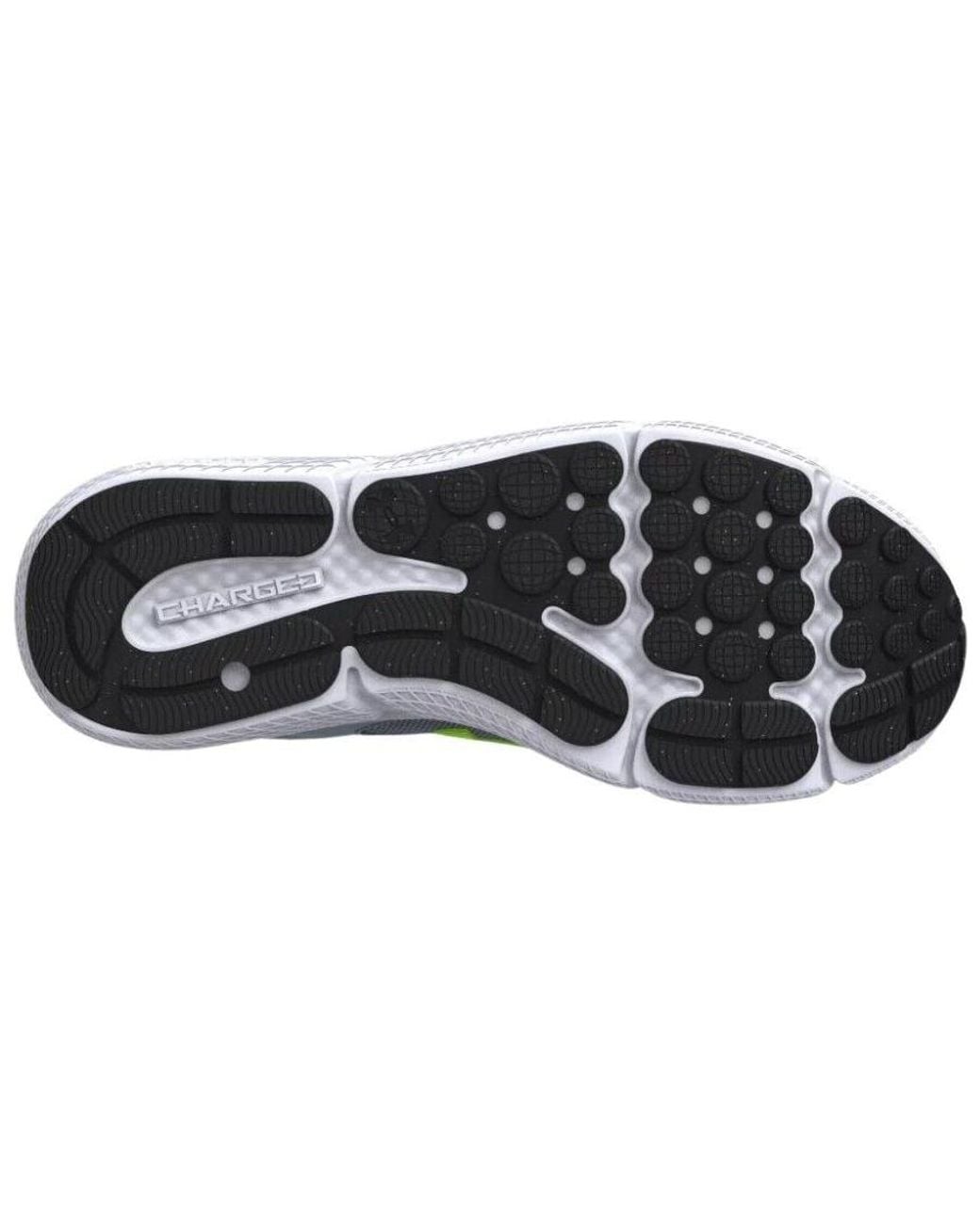 Under Armour Blue Charged Assert 4E Wide 'Gravel Lime Surge' 3026176-101 for men