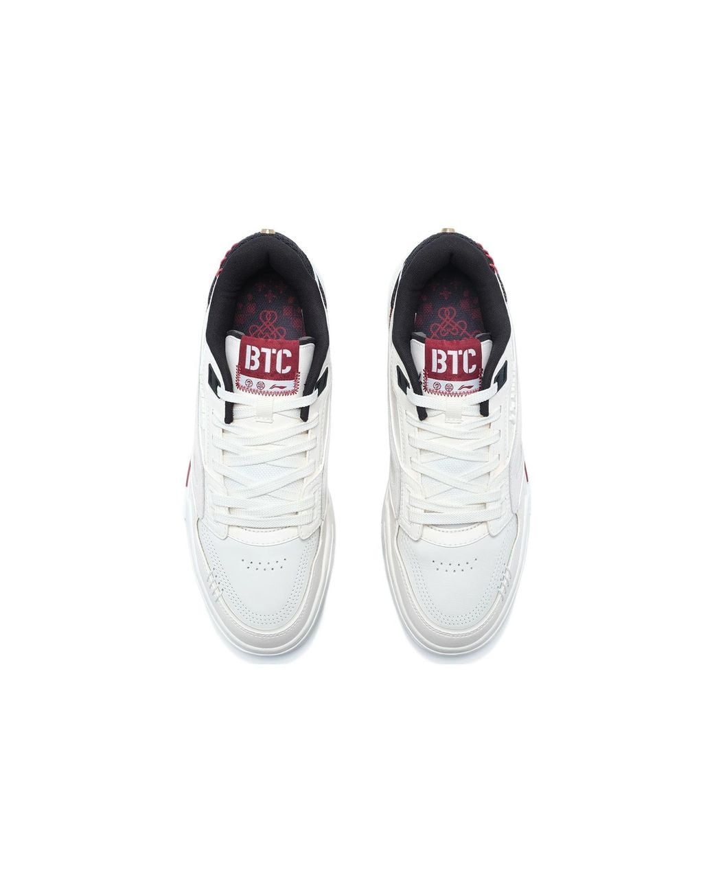 Li-ning White 001 Btc Prm Burgundy' for men
