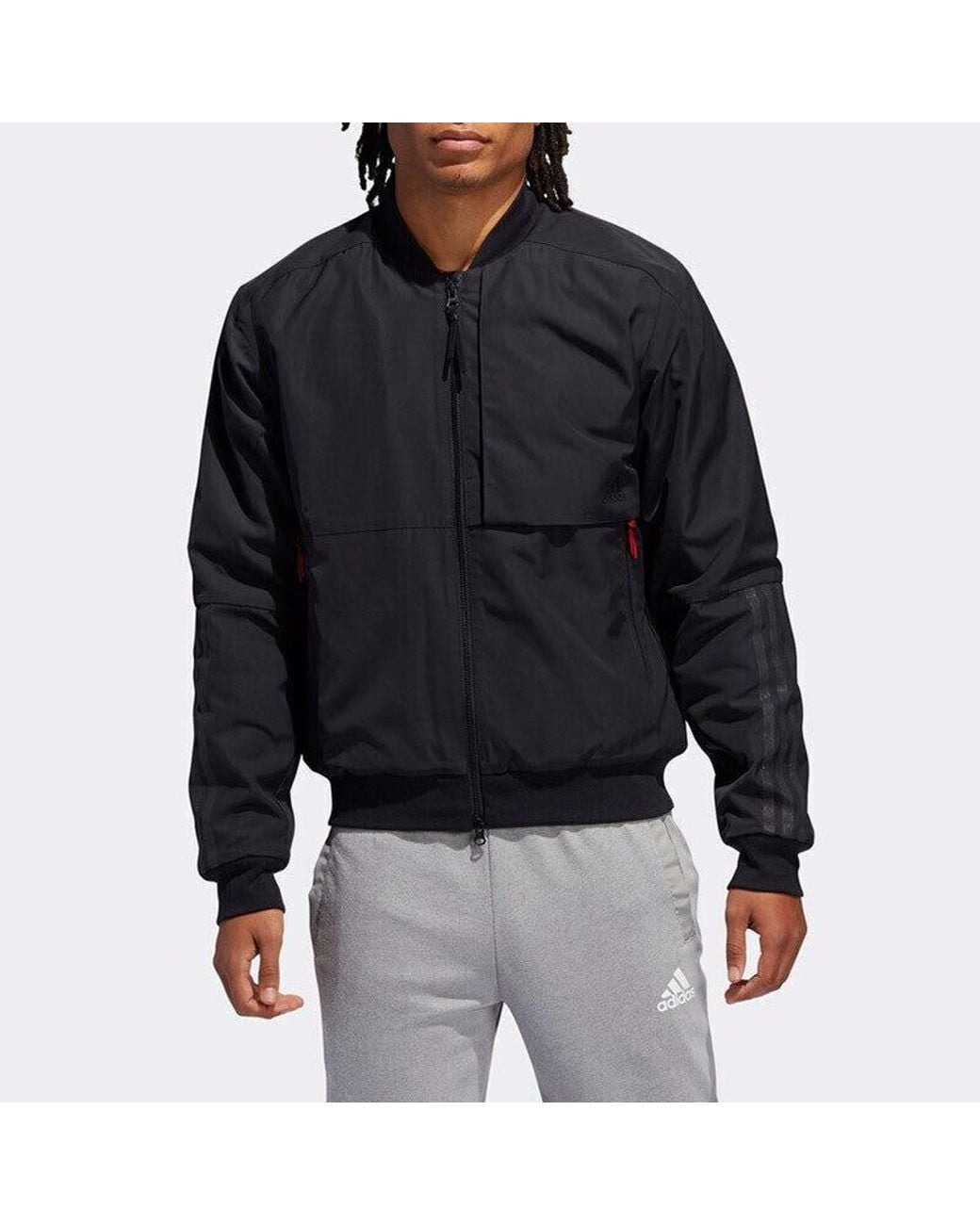 Adidas Blue Mic Jkt Bomb Series Pattern Jacket for men