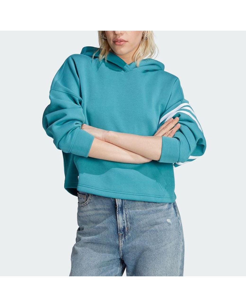 Adidas Blue Adicolor Neuclassics Hoodie