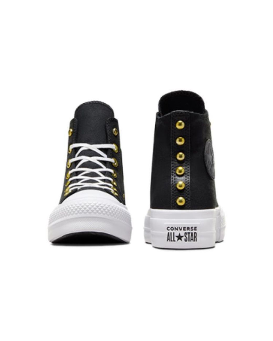 Converse Black (Wmns) Chuck Taylor All Star Lift Platform Star Studded