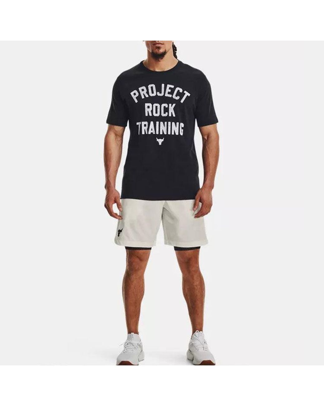 Under Armour Black Project Rock Training T-Shirt for men