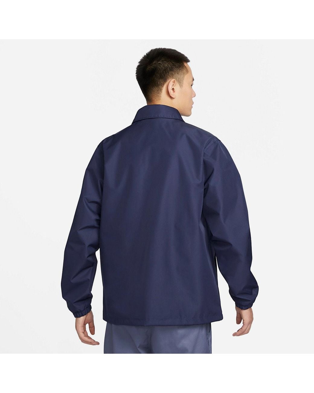 Nike Blue Coach Jacket for men