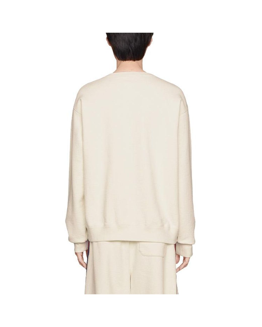 Gucci White X The North Face Cotton Sweatshirt 'Ivory' for men