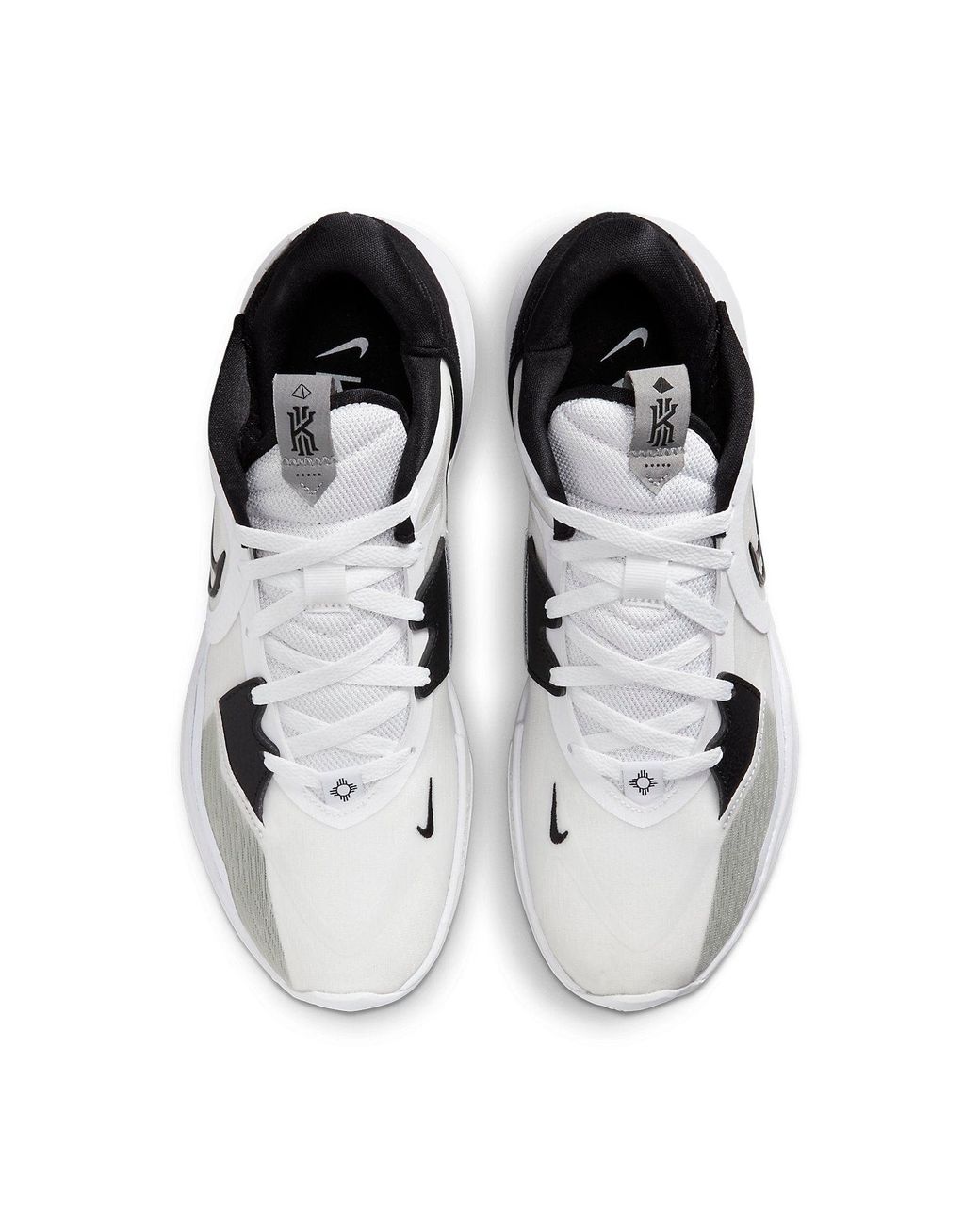 Nike White Kyrie Low 5 'Wolf' for men
