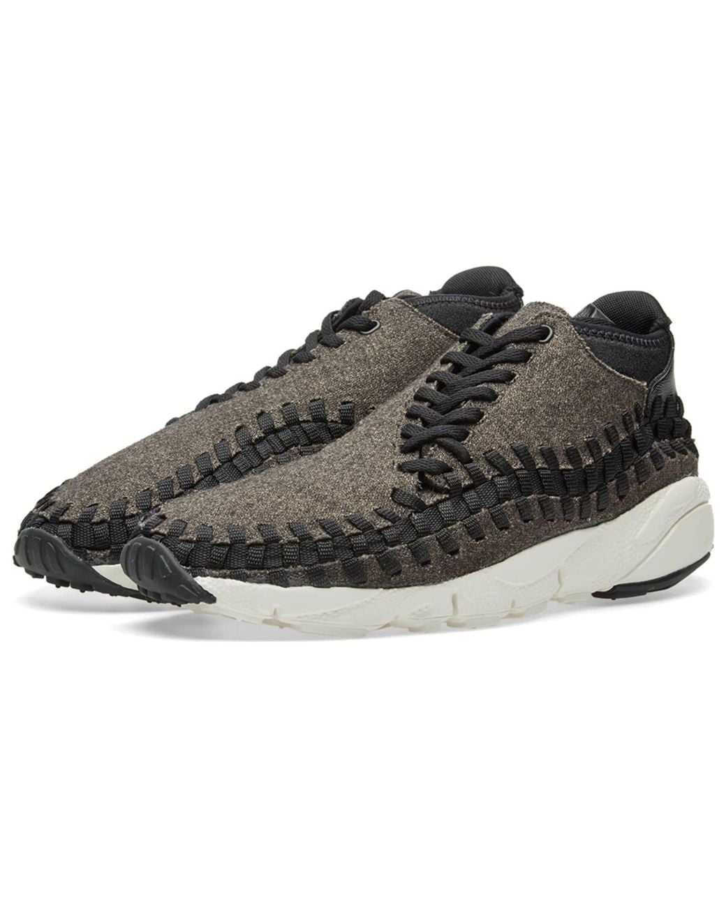 Nike Black Air Footscape Woven Chukka Ivory' for men