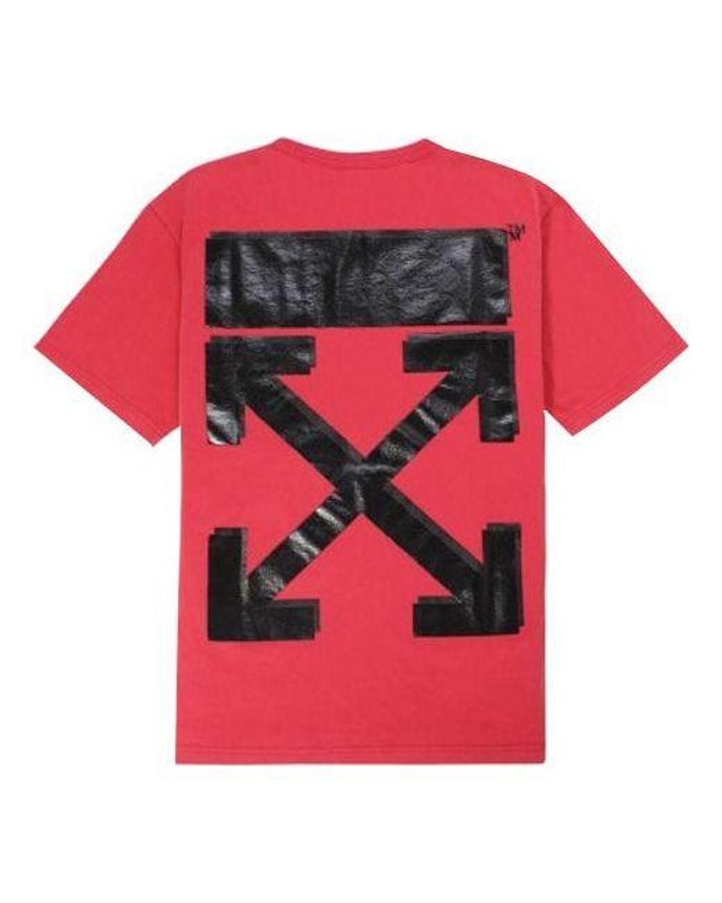 Off-White c/o Virgil Abloh Red X Champion Virgil Abloh Champion Tee for men