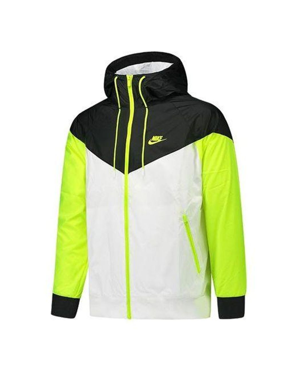Nike neon green best sale windbreaker