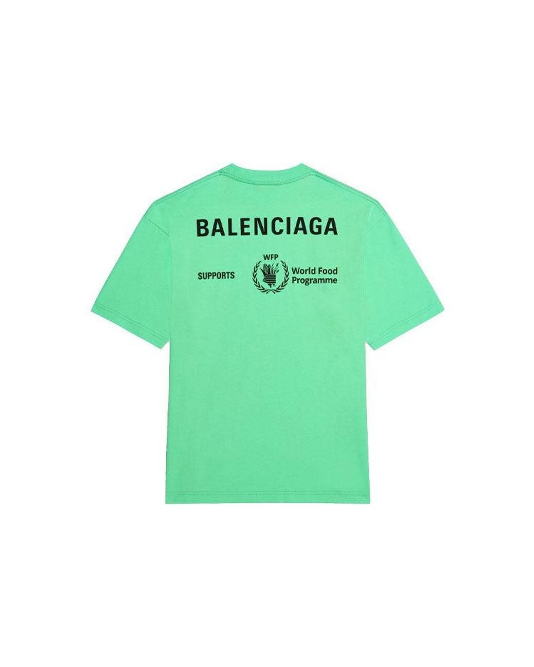Balenciaga Green X Wfp T-Shirt Medium Fit for men