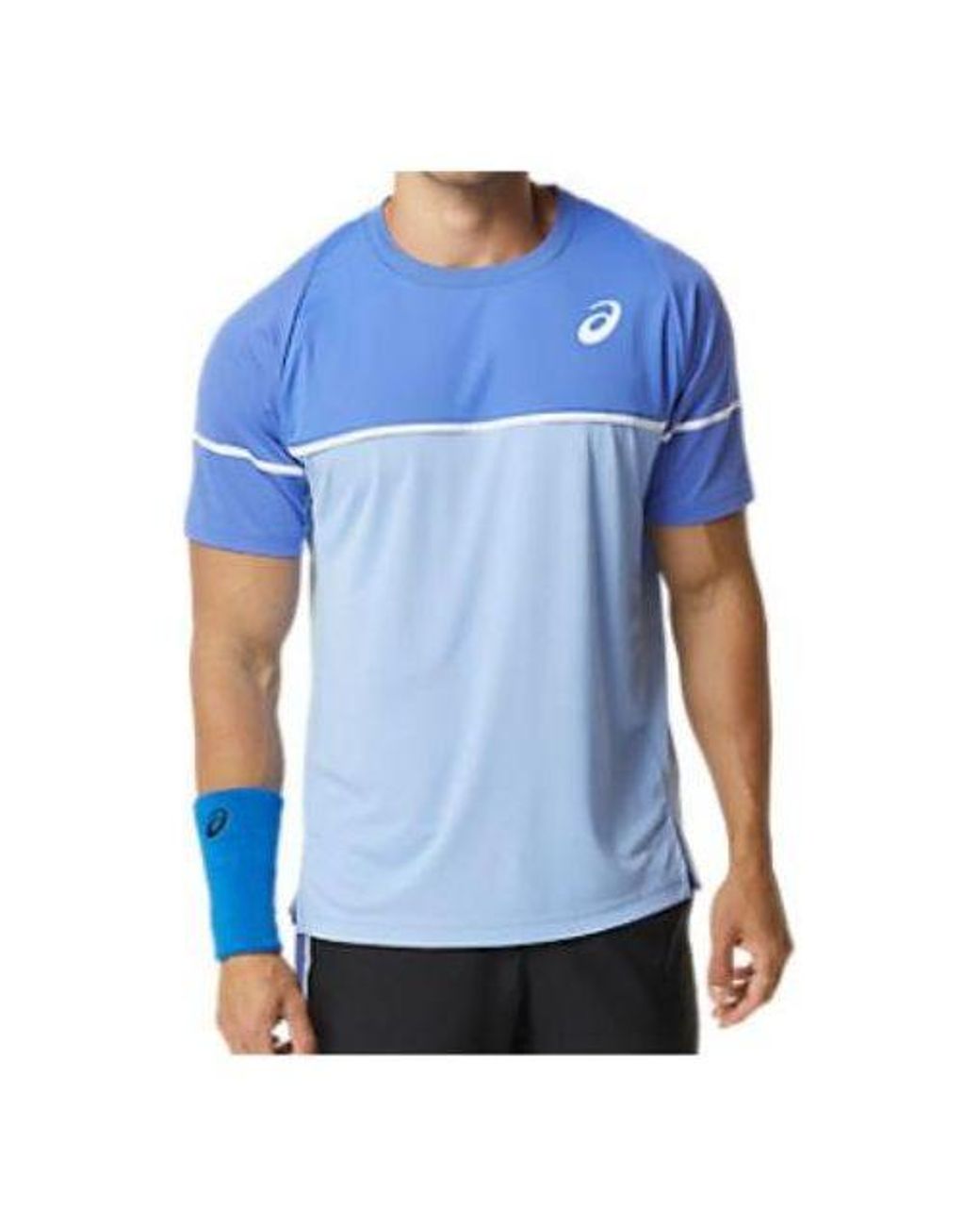 Asics Blue Game Short Sleeve Top 'Sapphire' for men
