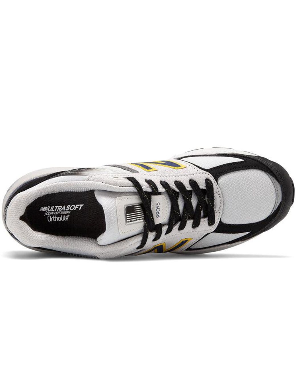 New Balance White 990V5 Made for men