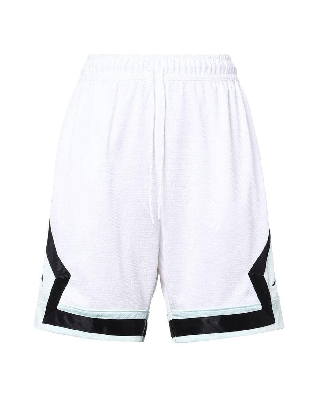 Nike White Jumpman Diamond Basketball Sports Shorts for men