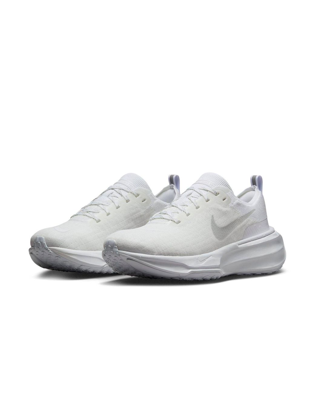 Nike White Invincible 3 Road Running Shoes for men
