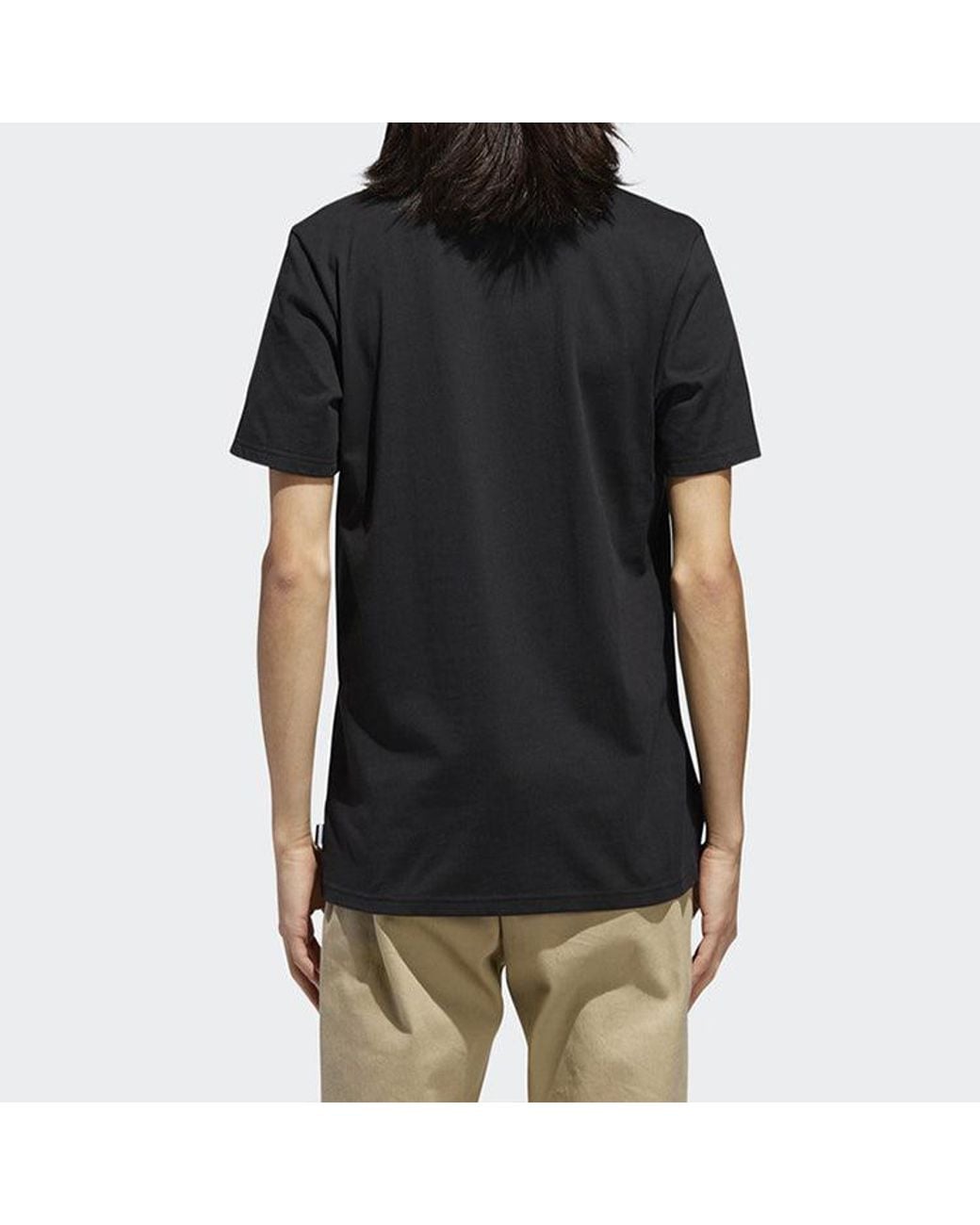 Adidas Black Originals Sports Loose Breathable Short Sleeve for men