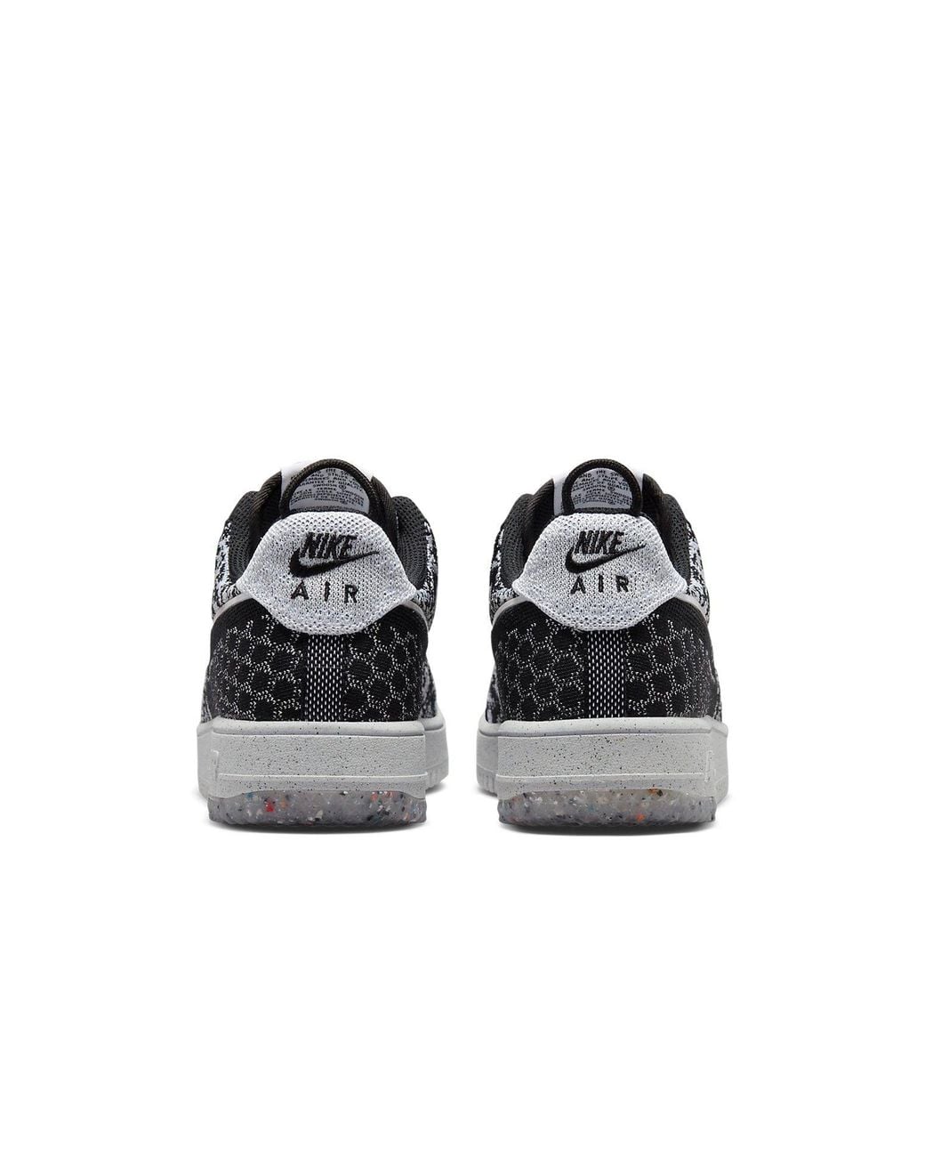 Nike Black Air Force 1 Crater Flyknit Next Nature for men