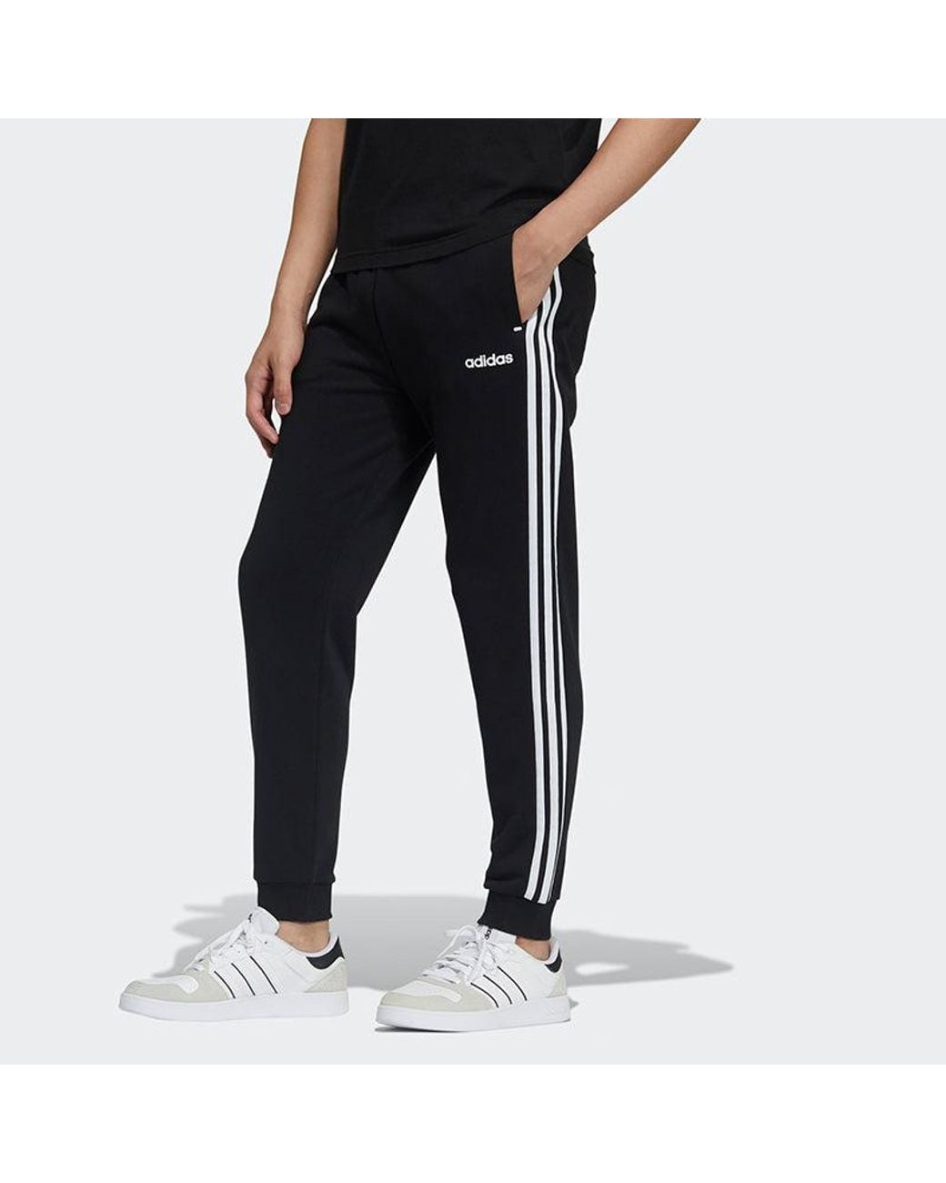 Adidas Black Neo M Ce 3Sq1 Kn Tp Athletics Sports Bundle Feet Long Pants for men