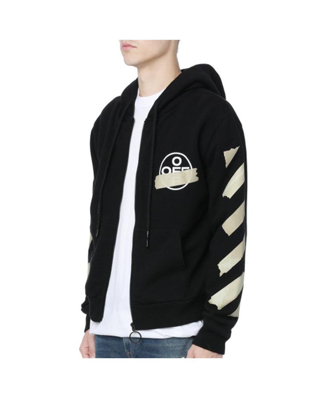 Off-White c/o Virgil Abloh Black Rubber Strap Arrow Printing Classic for men