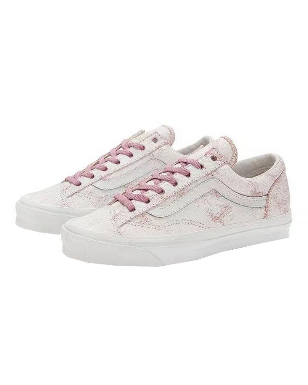 Vans White Og Style 36 Lx 'Distress'