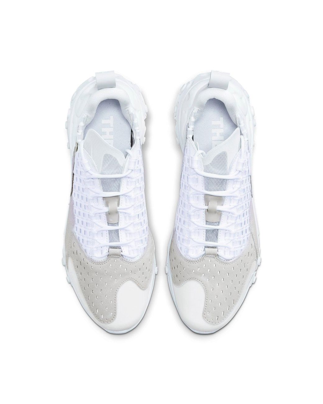 Nike White React Sertu 'Triple' for men