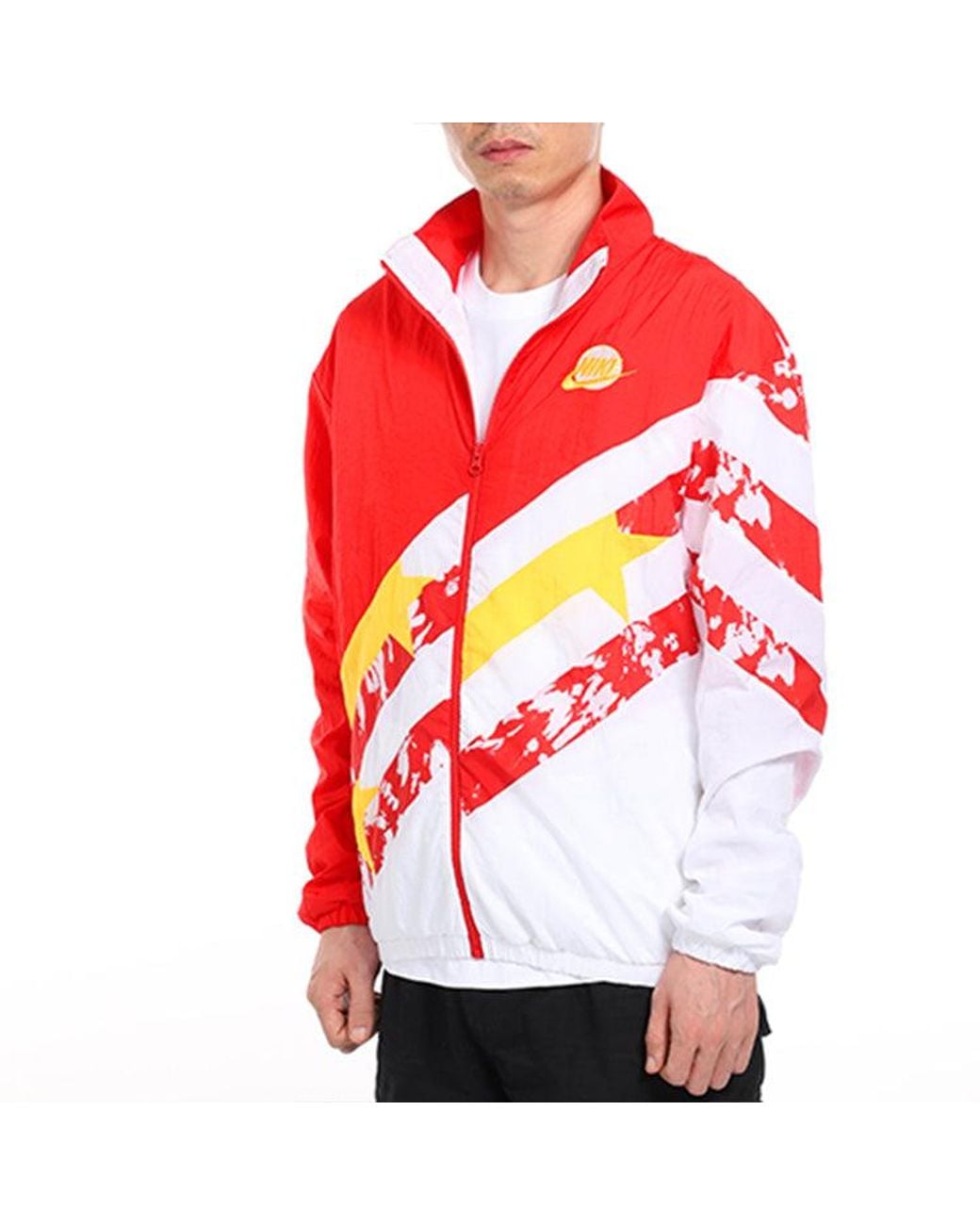 Nike Red As Nk Throwback Jkt Jacket Wvn University for men