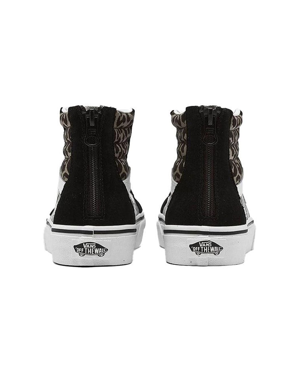 Vans Black Sk8-Hi Zip Casual Gs Leopard Print for men