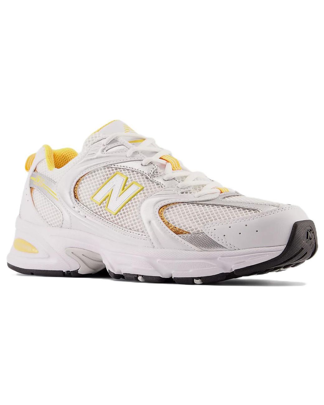 New Balance White 530 Vibrant Apricot' for men