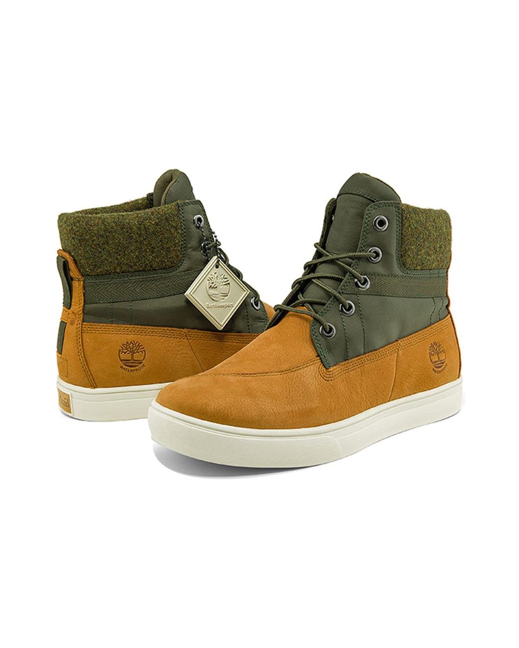 Timberland Brown Cupsole Ek+ Sneaker Boot 'Wheat Nubuck' for men