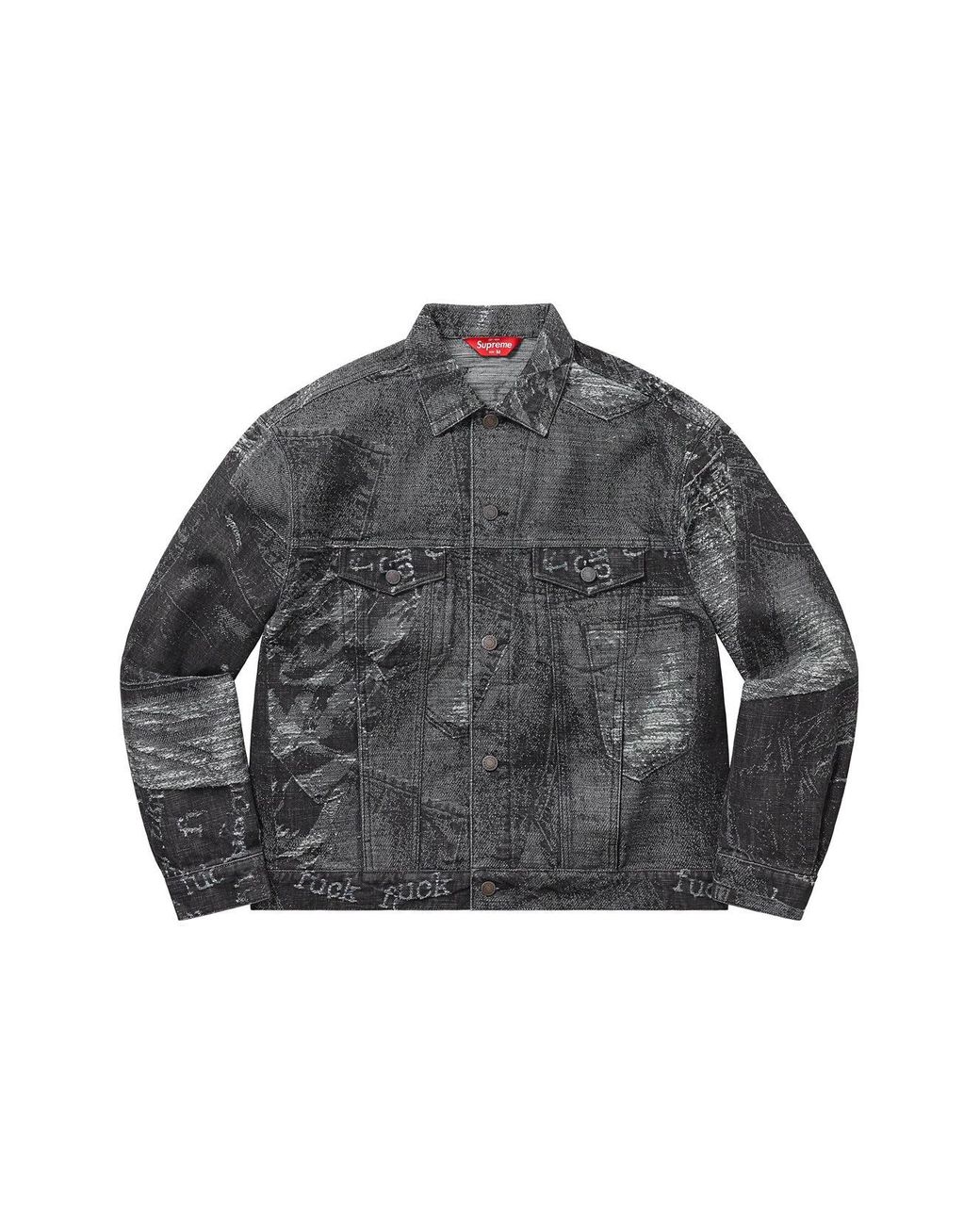 Supreme Denim Jacquard Trucker Jacket